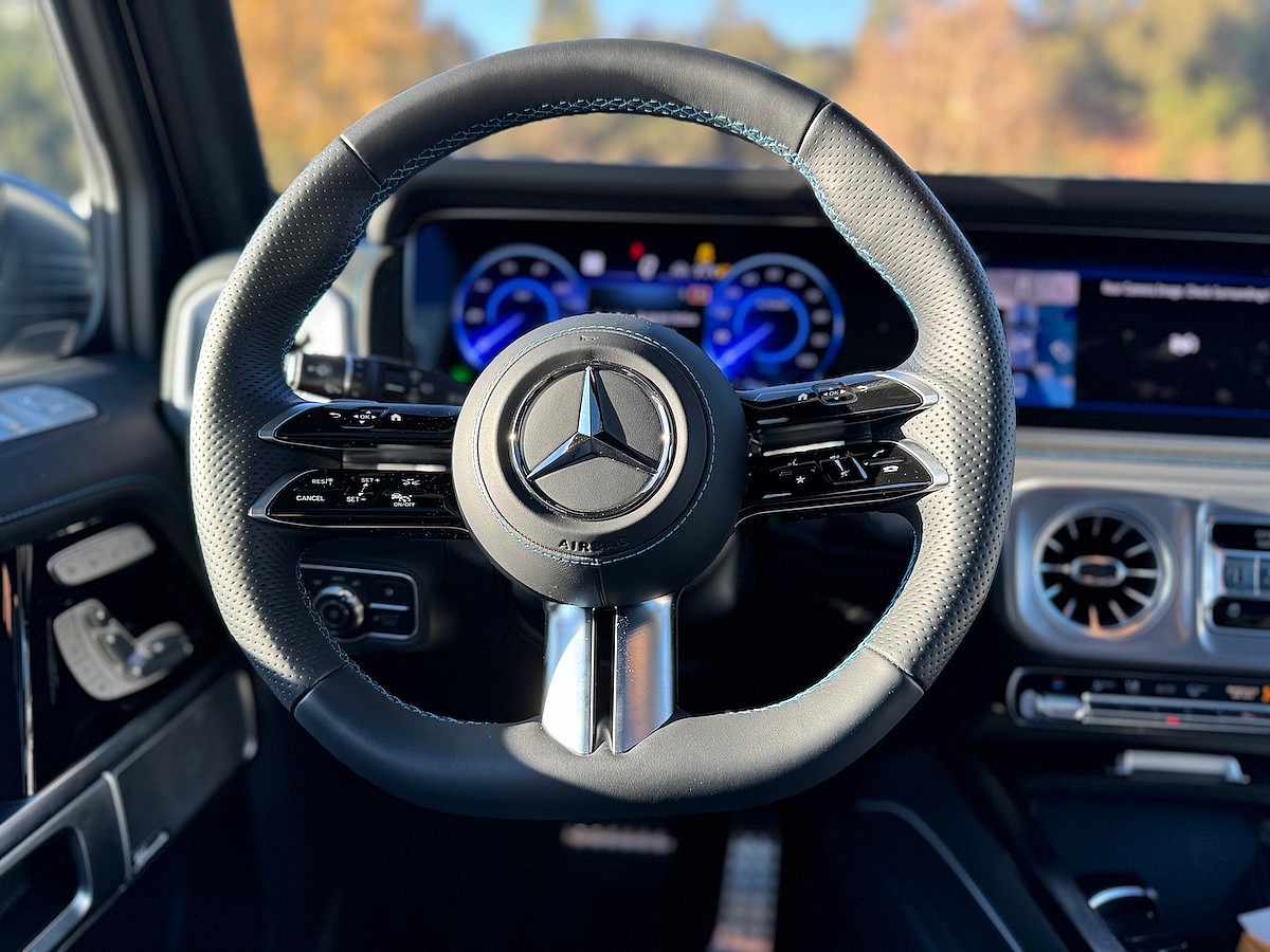 The Steering Wheel In The 2025 Mercedes-Benz G 580 G-Wagen