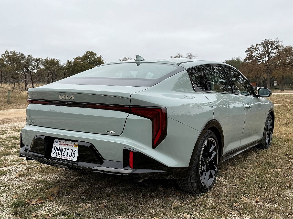 The New 2025 Kia K4 GT-Line is a Breath of Fresh Air 3 The Rear End Of The 2024 Kia K4 Gt-Line Sedan