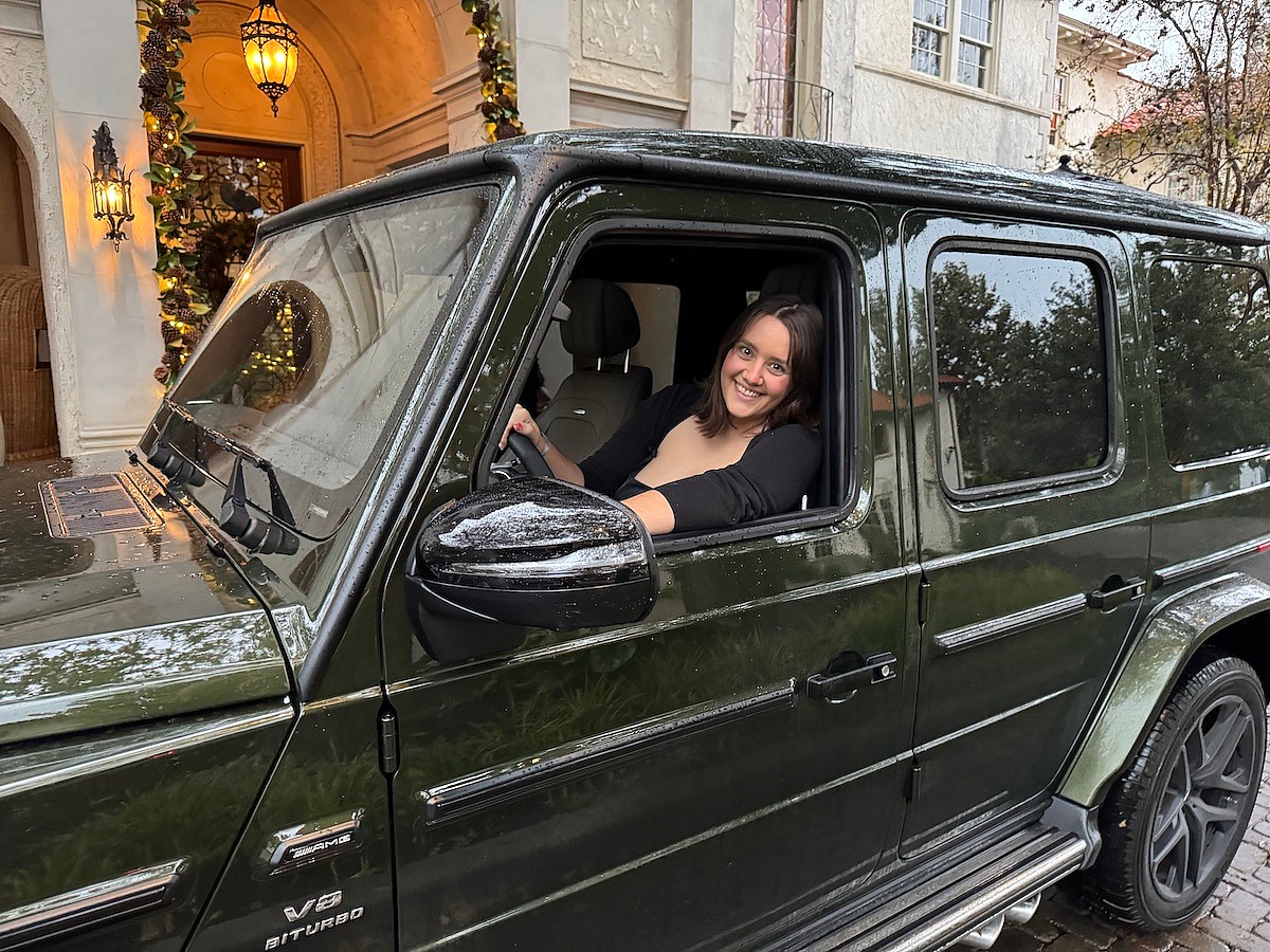 Her First Mercedes-Benz Test Drive!
