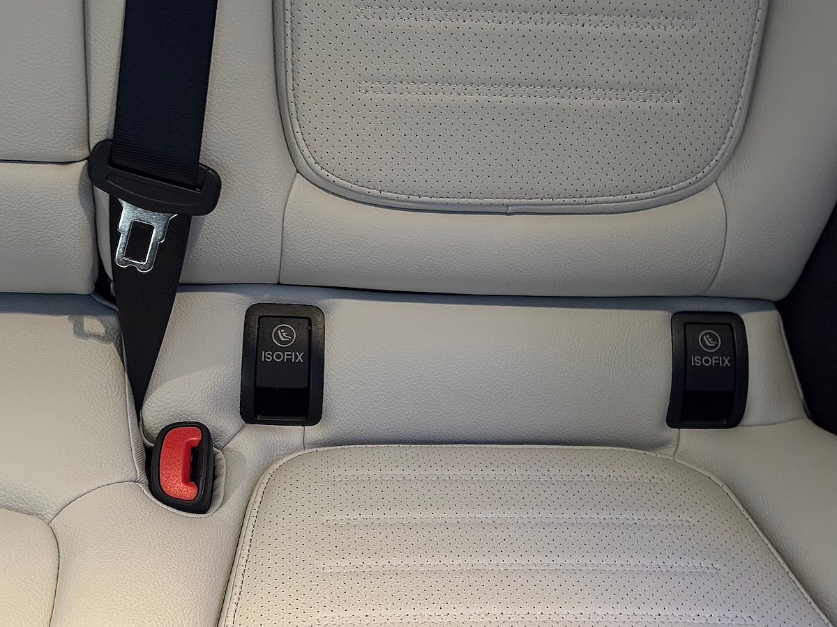 Iso Fix Car Seat Latch Anchors In The Mercedes Benz Glc