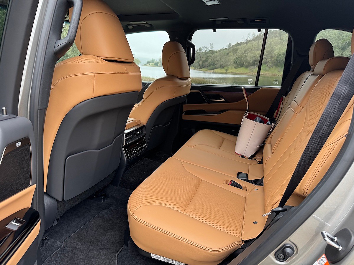 The Rear Seat In The 2025 Lexus Lx 700H