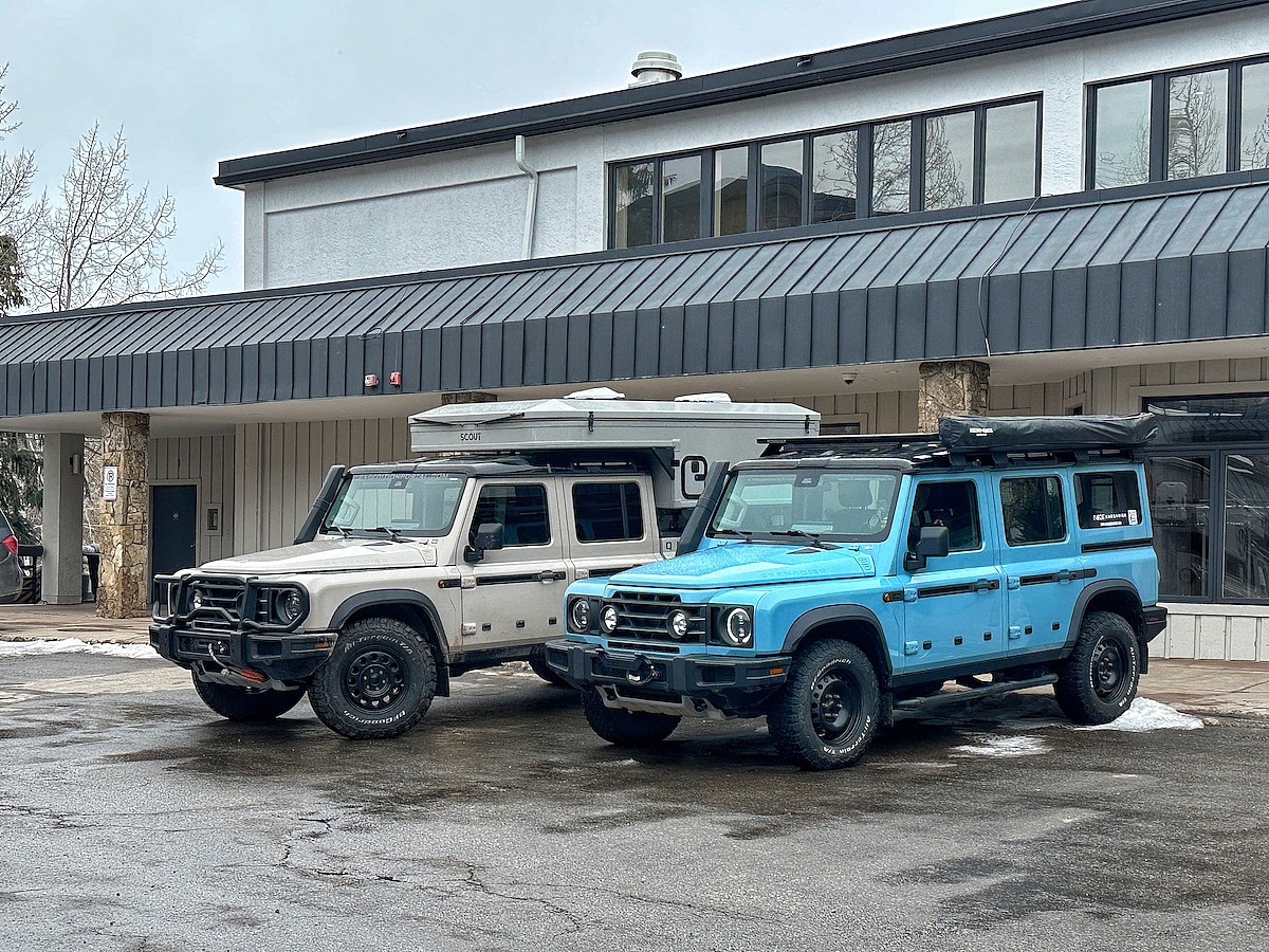 When Kevin Costner's Aspen Ranch Doubles as a Test Track, Ineos 4x4s Are a Requisite 3 The Ineos Quartermaster (L) And Grenadier (R)
