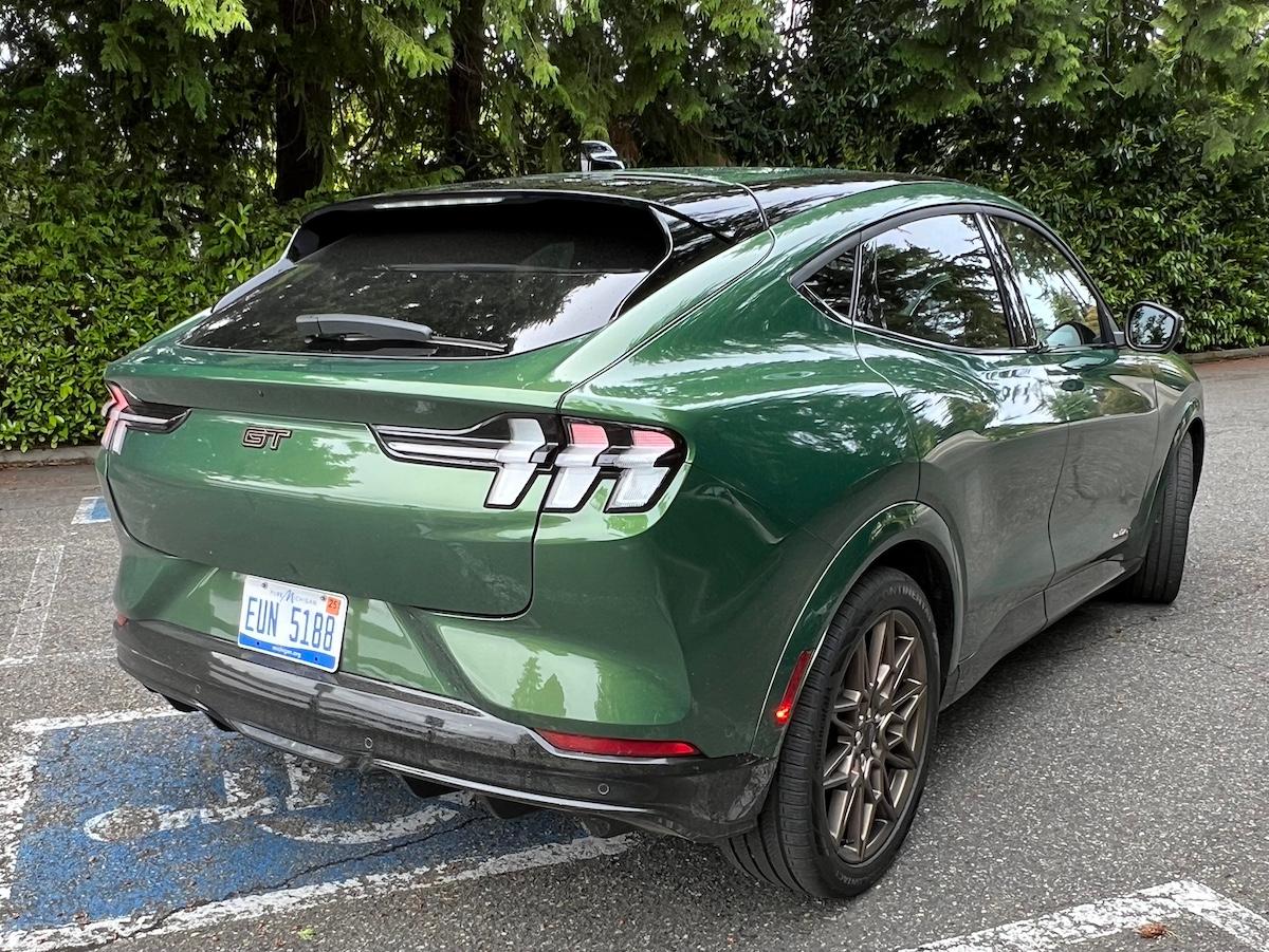 Updates to The 2024 Mustang Mach-E GT Make This Awesome EV Even More Delightful 4 The 2024 Ford Mustang Mach-E Gt From The Rear