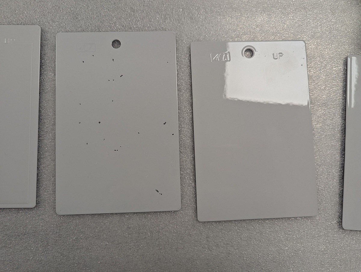 Paint Samples, Ppf Protected (Right) And Not(Left)