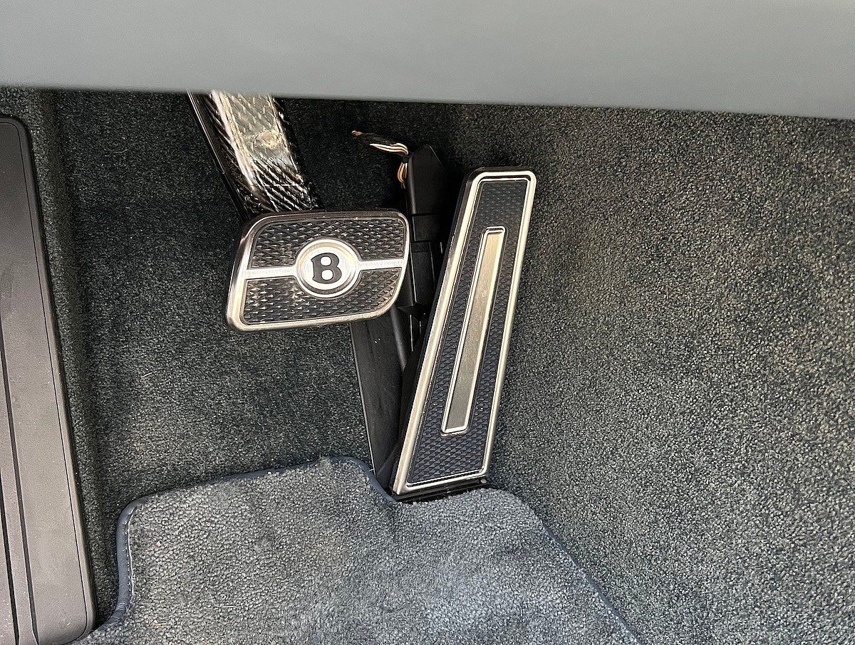 The B Logo On The Brake Pedal In The Bentley Continental Gtc