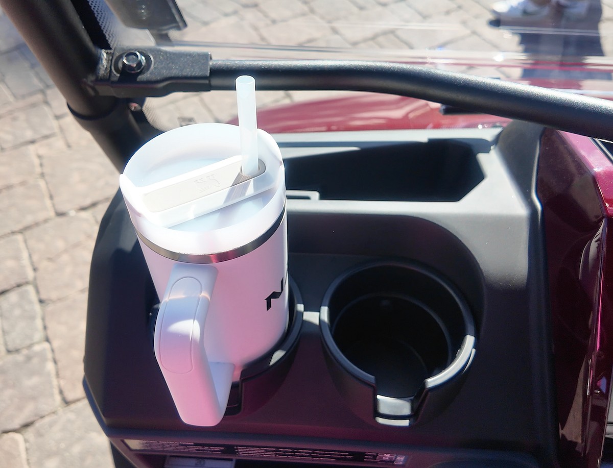 Kawasaki Nav 4E Electric Cart Is Designed With Your Favorite Cup In Mind,