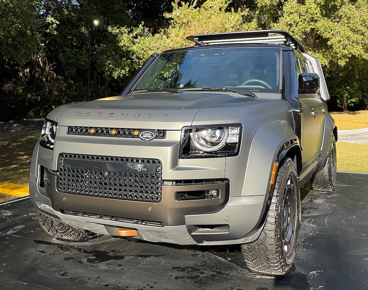 The Front Grille In The Land Rover Defender Octa Is Unique