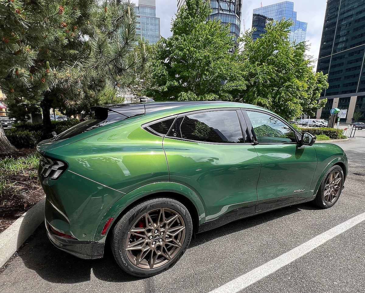 Updates to The 2024 Mustang Mach-E GT Make This Awesome EV Even More Delightful 15 Eruption Green Is A New Paint Color For The 2024 Ford Mustang Mach E Gt