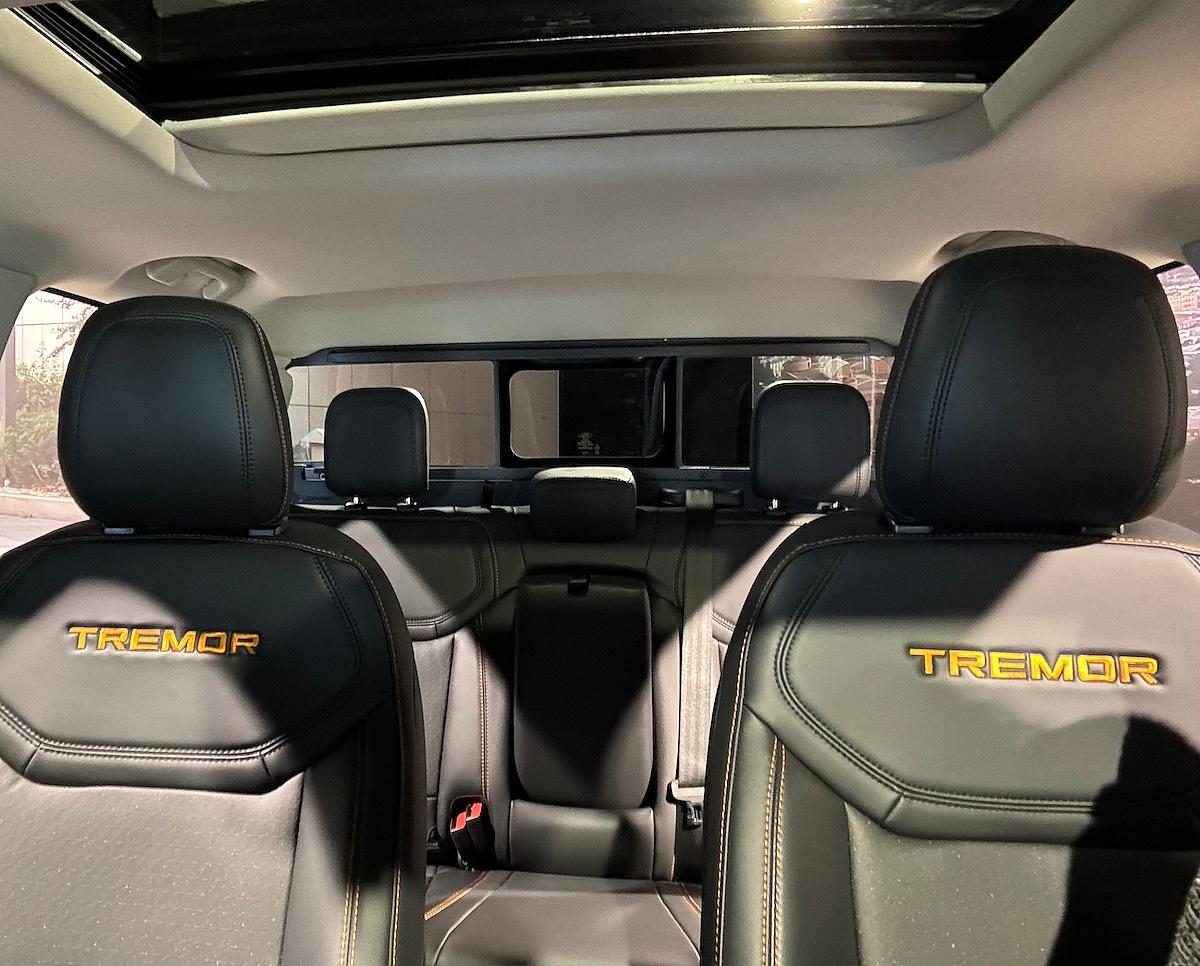 The Interior Of The 2025 Ford Maverick Tremor Edition