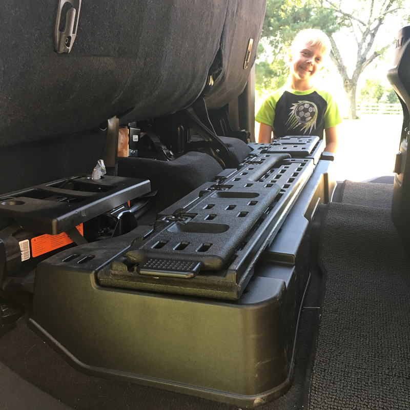 Storage Bins Under The Seats Hold The Jack And Any Tools You Might Need!