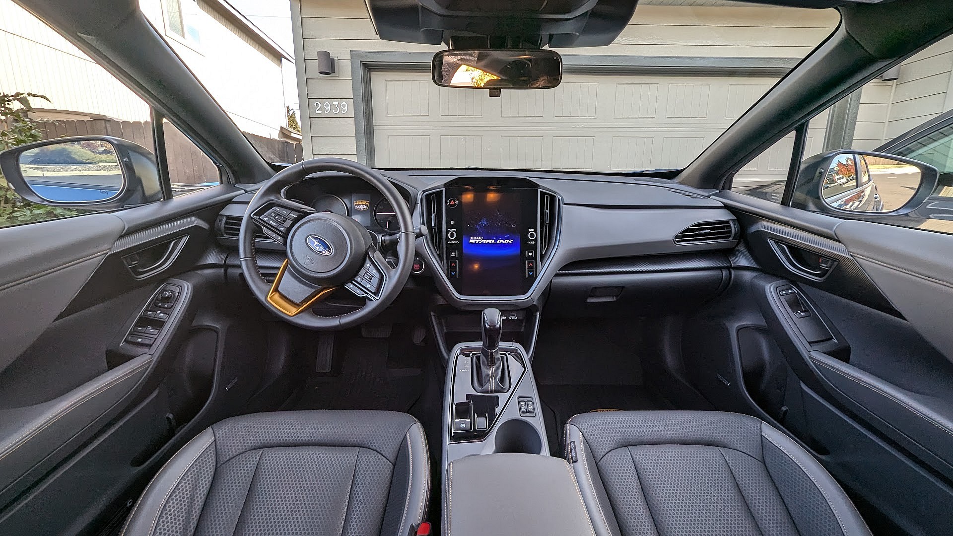 The Interior Of The 2024 Subaru Crosstrek Wilderness Photographed From The Rear Passenger Seats Subaru Wilderness