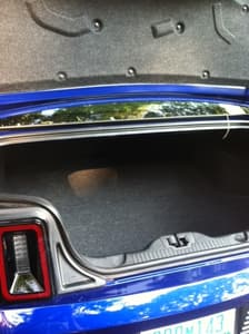 The Roomy Mustang Trunk