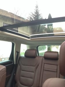 2014 Volkswagen Touareg TDI: Plush and Strong, With A Sweet Secret 3 The Panoramic Sun Roof And Lots Of Windows Give The Interior A Spacious, Airy Feeling