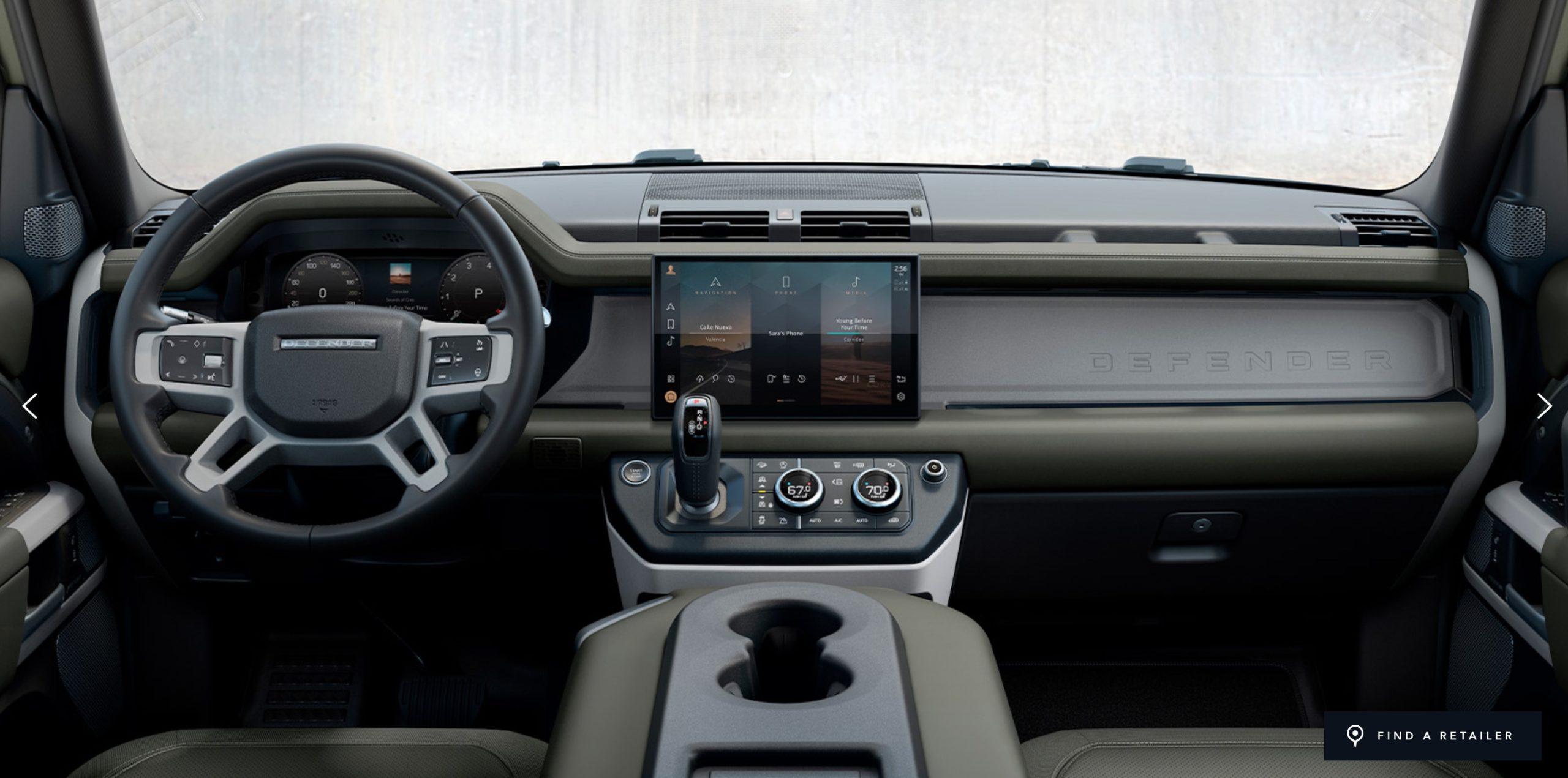 Defender Interior. Photo: Land Rover