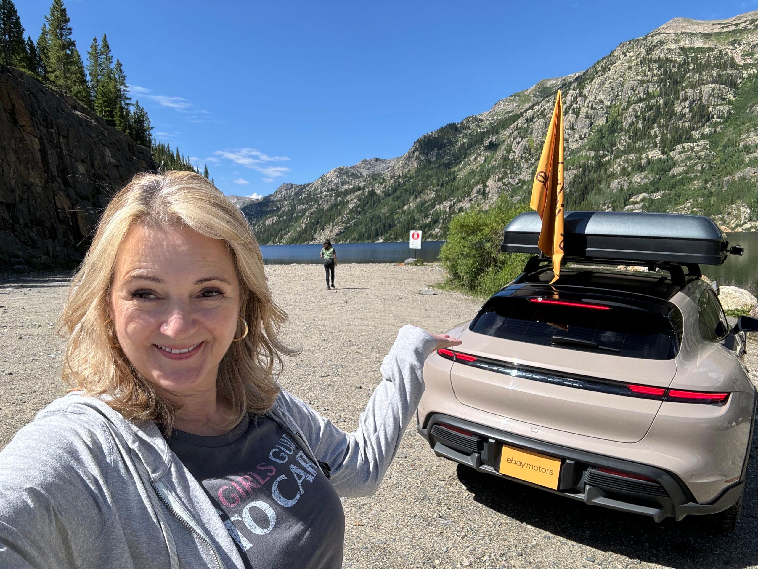 We Made It To The Reservoir, More Than 10,000 Feet, In The All Electric Porsche Taycan Perfect For Overlanding