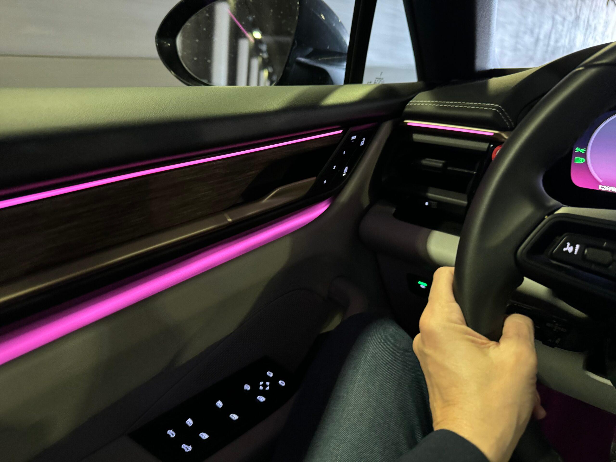 Ambient Lighting In The Porsche Macan Electric