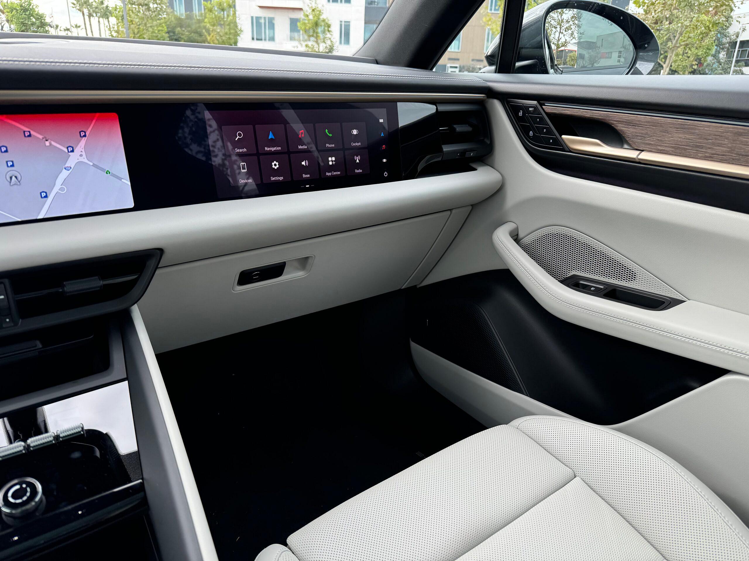 Passenger Side Screen In The Porsche Macan Electric