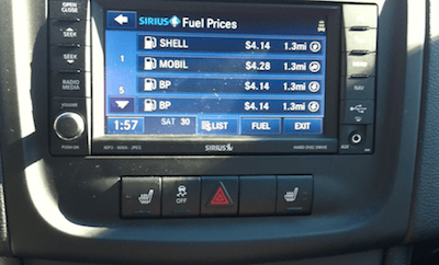 Chrysler Uconnect Screen