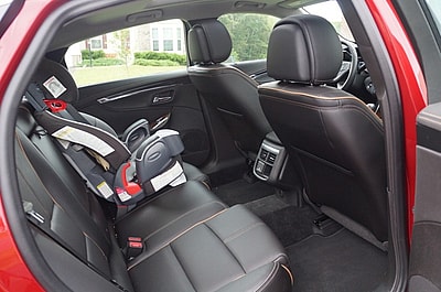 Going Big: The 2014 Chevrolet Impala 3 The Back Seat Was Roomy Enough That Evan Couldn'T Kick The Back Of My Seat As I Drove