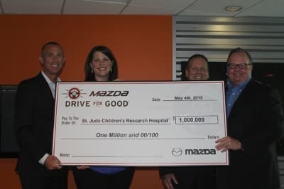 Mazda and Drive for Good: $1,000,000 Donation to St. Jude Children's Research Hospital 1 Mazda St. Jude'S