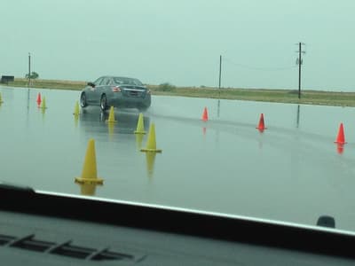 Testing Tires On Continental'S Wet Track