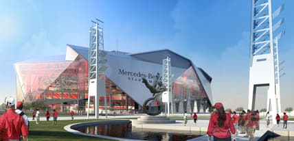 A Girls Guide To Cars | Mercedes-Benz Usa Makes Its Presence Felt In Atlanta - Mbstadium Falcon Plaza