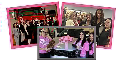 Sandra Gabrielli, Marina Letsios And Suzanne Cochrane With Their Teams For International Women'S Day