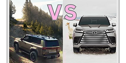 Lexus LX vs GX: How These Luxury Off-Roaders are Different, and How To Choose 8 The Lexus Gx 550 Pictured On The Left And A Lexus Lx 600 On The Right