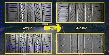 What New Tread Looks Like Versus Worn Tires