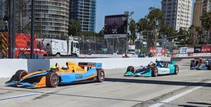 Indycars During Practice Featured Image. Photo: Abigail Bassett
