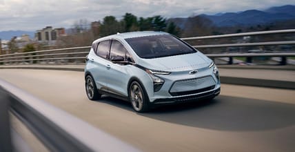 Why the Chevy Bolt May Be the Best Deal on an Electric Car Right Now 3 A Girls Guide To Cars | Why The Chevy Bolt May Be The Best Deal On An Electric Car Right Now - 2023 Chevy Bolt Ev In Iced Blue Metallic Featured Image