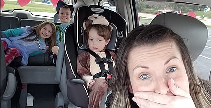 Tara'S Minivan Joins The Classic Car Parade