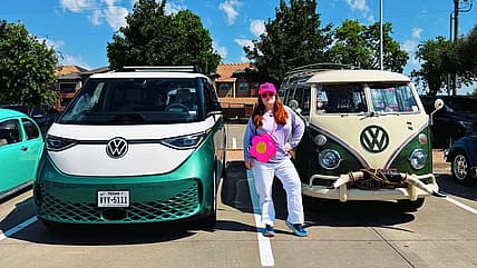 The 2025 Vw Id. Buzz And A Vintage Vw Bus