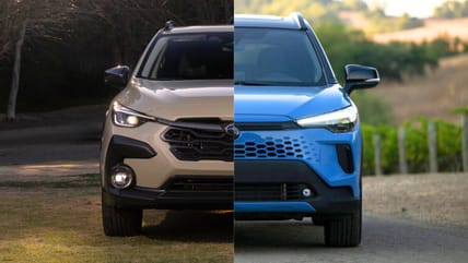 2026 Subaru Crosstrek Hybrid vs. Toyota Corolla Cross XSE: Which MPG Champ is Calling Your Name? 1 The Toyota Corolla Cross Hybrid And The Subaru Crosstrek Hybrid Side By Side