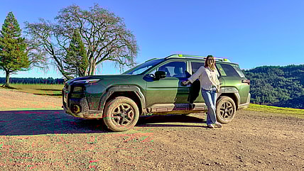 Sara Lacey Standing With The 2026 Subaru Outback Wilderness