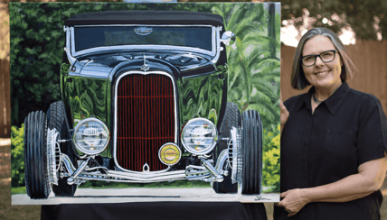 What Drives Her: Shan Fannin's Car Art is Out of This World 1 Shan Fannin