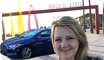 A Girls Guide To Cars | Big Things Come In Small Packages: 2017 Hyundai Elantra - 2017 Hyundai Elantra At Imperial Beach Feature Photo