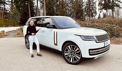 Connie Peters With The Range Rover Phev