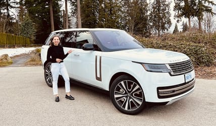 Connie Peters With The Range Rover Phev