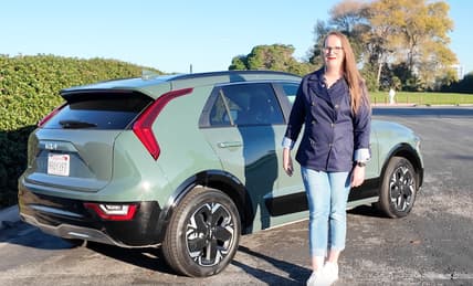 Kristen Brown With The Kia Niro Ev, Which Is Among The Best Lease Deals In January 2026