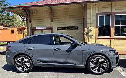 A Side View Of The Audi Q8 E-Tron Sportback