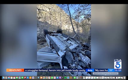 Christian Zelada'S Hyundai Elantra At The Bottom Of A Canyon