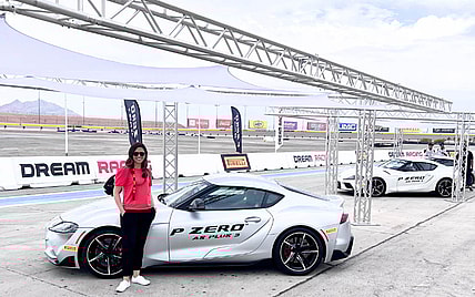 The First Thing I Got To Do Was Test Pirelli'S New P Zero As Plus 3 Tires On The Track In This Toyota Supra.