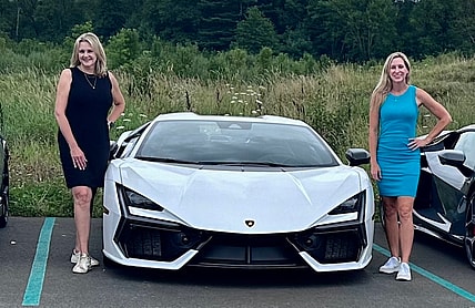 Scotty Reiss And Jana Askeland With The Lamborghini Revuelto