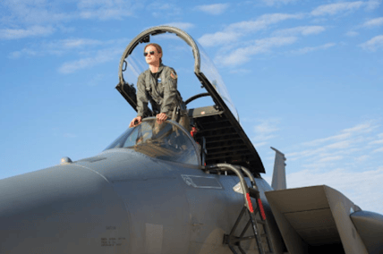 Captain Marvel On A Jet