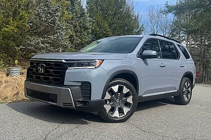 The 2026 Honda Pilot Near Trees