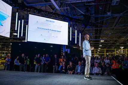 Ford's Remapped Future: A Model T Moment Makes Way For an Affordable Ford Electric Truck 1 Doug Field, Chief Of Ford Ev, Digital And Design Officer, Introduces The New Ford Model T Moment, Universal Ev Platform And Ford Universal Ev Production System