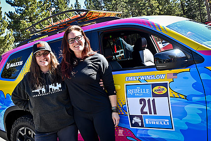 Pre Tech Check At The Rebelle Rally With My Race Partner Emily Winslow And Our Honda Pilot Trailsport. Photo: Paolo Baraldi
