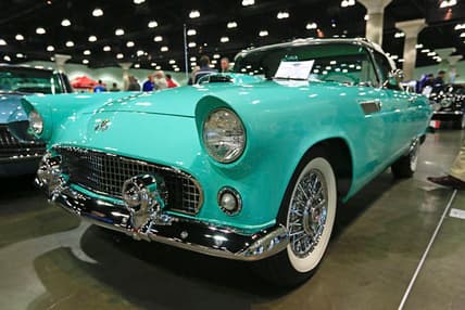 A Girls Guide To Cars | 6 Ways To Make A Classic Car Show Fun For Everyone - Car 1955Fordtbird 75A2710 Sbc E1487286162909