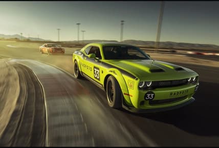 Radford'S Fleet Of Muscle Cars On The Track